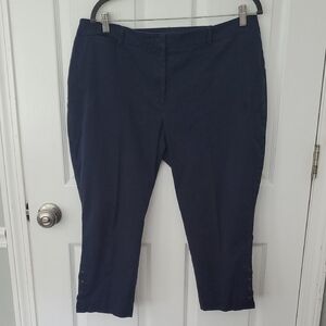 Talbots Navy Capris